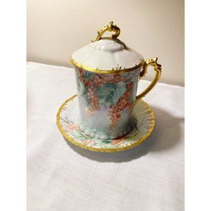 Antique 3-Piece Handpainted Condensed Milk